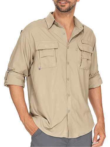 FEN AI Mens Work Shirts Long Sleeve Hiking Fishing Shirt Quick Dry Tops Convertible Men Short Sleeve Button Down Shirts Khaki With Mesh Line - Walmart.com FEN AI Mens Work Shirts Long Sleeve Hiking Fishing Shirt Quick Dry Tops Convertible Men Short Sleeve Button Down Shirts Khaki With Mesh Line - Walmart.com