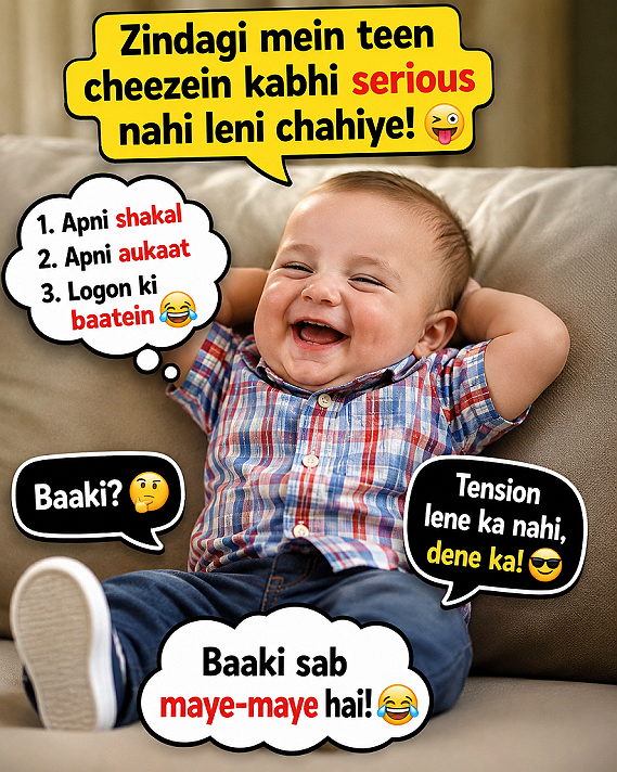 😂 Khush Rehne Ka Secret Formula