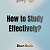 Post: Short Guide - How to Study Effectively?  A remarkably effective method that could help you...